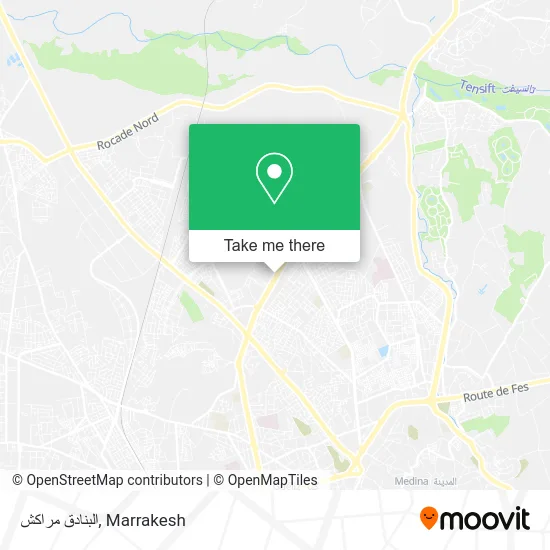البنادق مراكش map