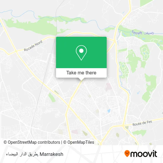 طريق الدار البيضاء map
