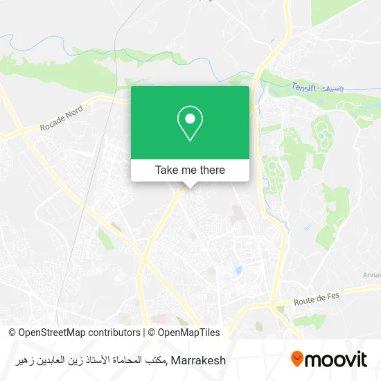 مكتب المحاماة الأستاذ زين العابدين زهير plan