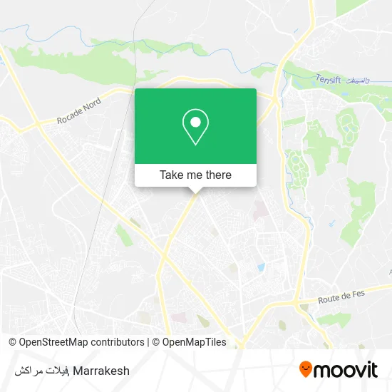 فيلات مراكش map