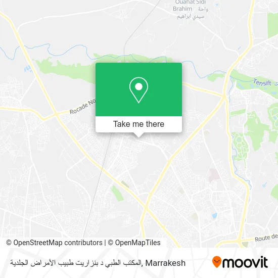 المكتب الطبي د بنزاريت طبيب الأمراض الجلدية plan