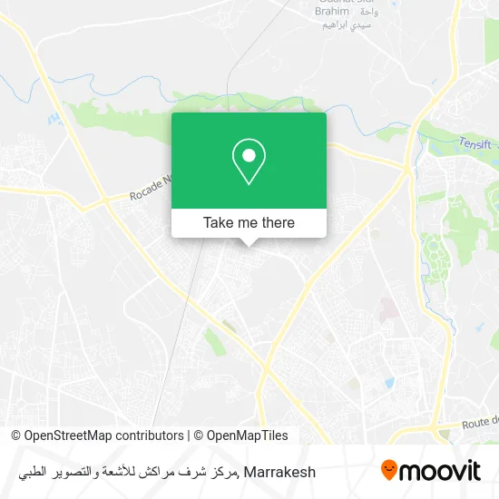 مركز شرف مراكش للأشعة والتصوير الطبي plan