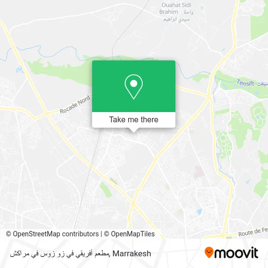 مطعم أفريقي في زو زوس في مراكش map