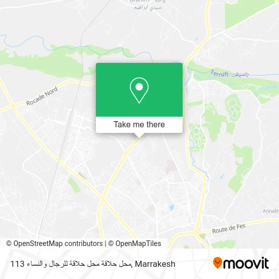 113 محل حلاقة محل حلاقة للرجال والنساء map