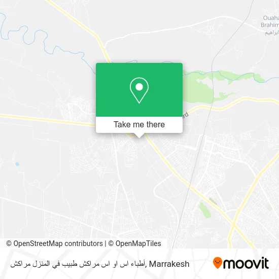 أطباء اس او اس مراكش طبيب في المنزل مراكش map