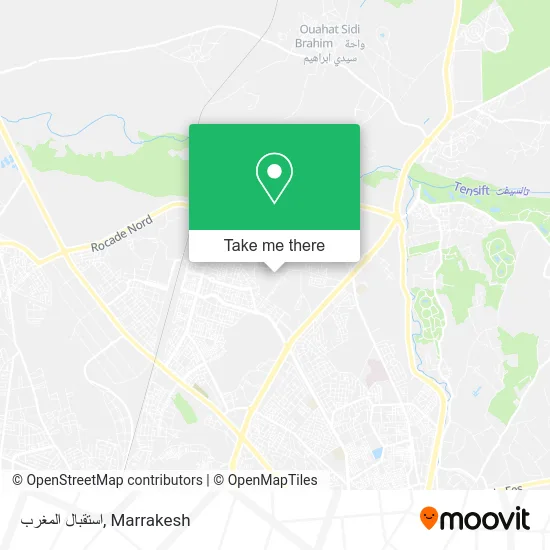 استقبال المغرب map
