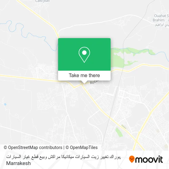 بوراك تغيير زيت السيارات ميكانيكا مراكش وبيع قطع غيار السيارات map