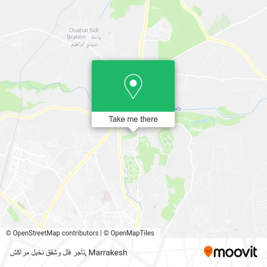 تأجر فلل وشقق نخيل مراكش plan