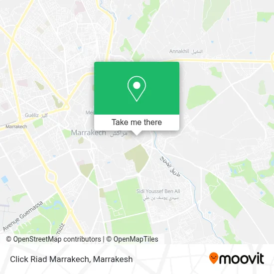 Click Riad Marrakech map