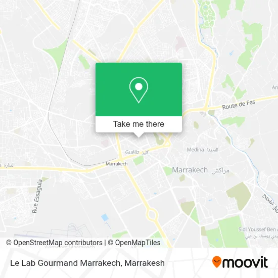 Le Lab Gourmand Marrakech map