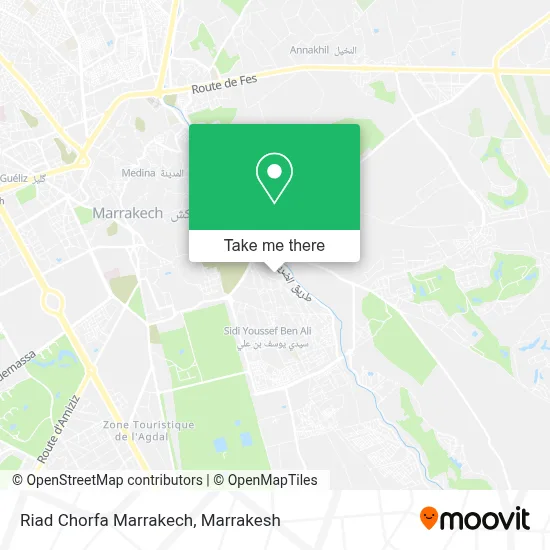 Riad Chorfa Marrakech map