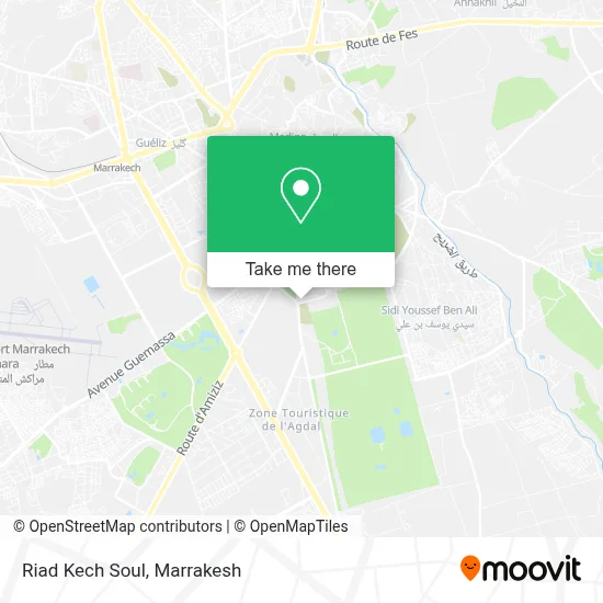 Riad Kech Soul map