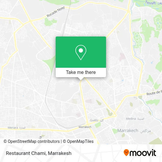 Restaurant Chami map