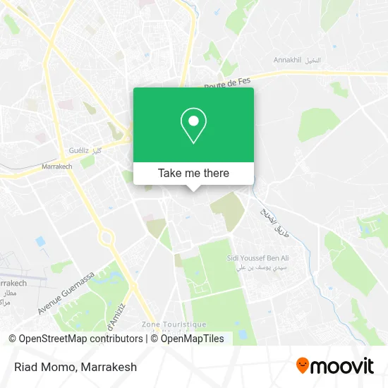 Riad Momo map