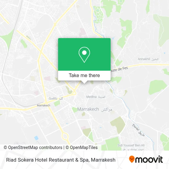 Riad Sokera Hotel Restaurant & Spa map