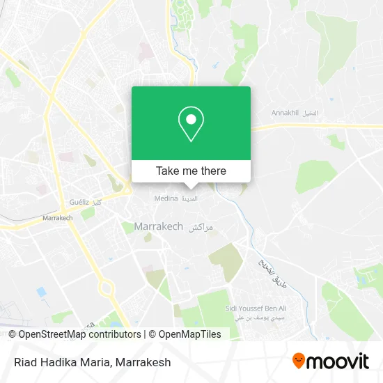Riad Hadika Maria map