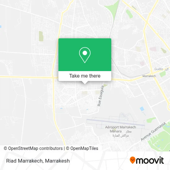 Riad Marrakech map