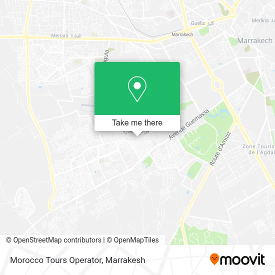 Morocco Tours Operator map