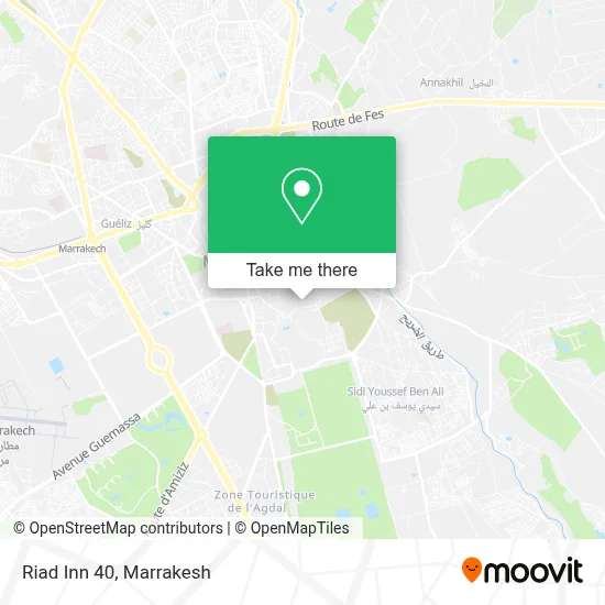 Riad Inn 40 map