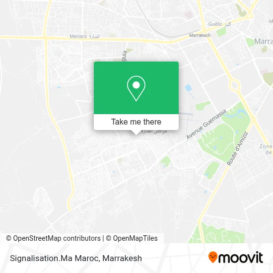 Signalisation.Ma Maroc map