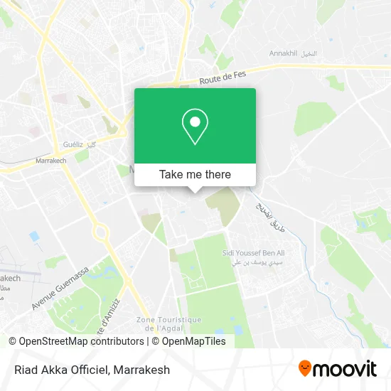 Riad Akka Officiel map