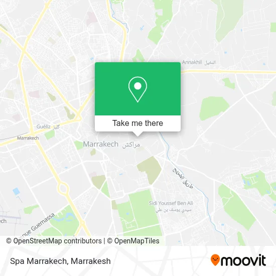 Spa Marrakech map