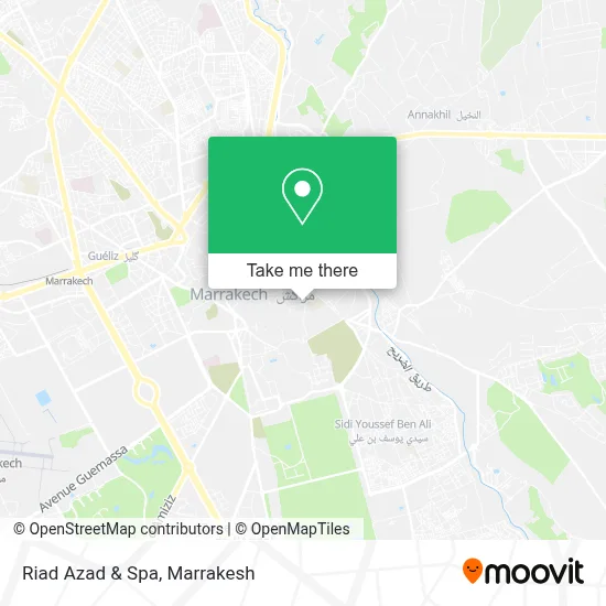 Riad Azad & Spa map