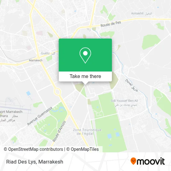 Riad Des Lys map