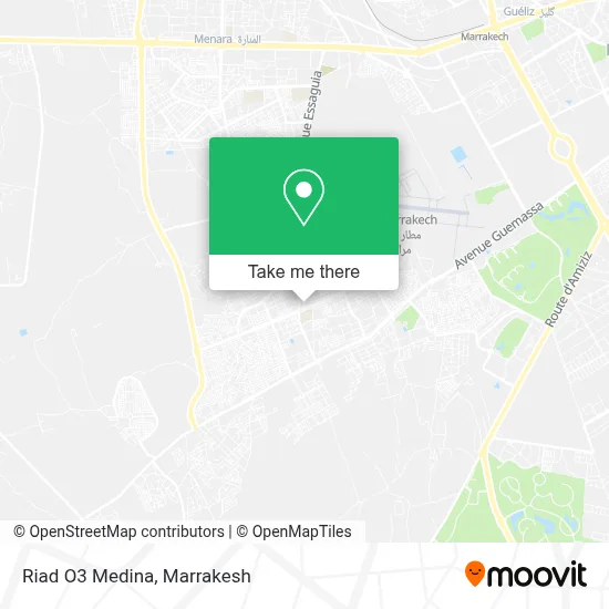 Riad O3 Medina map
