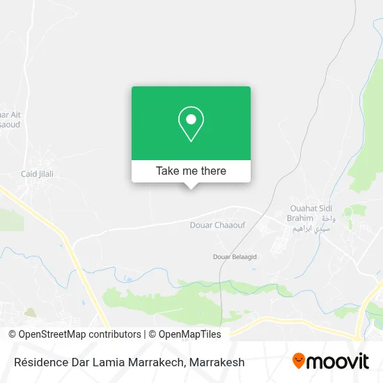 Résidence Dar Lamia Marrakech map