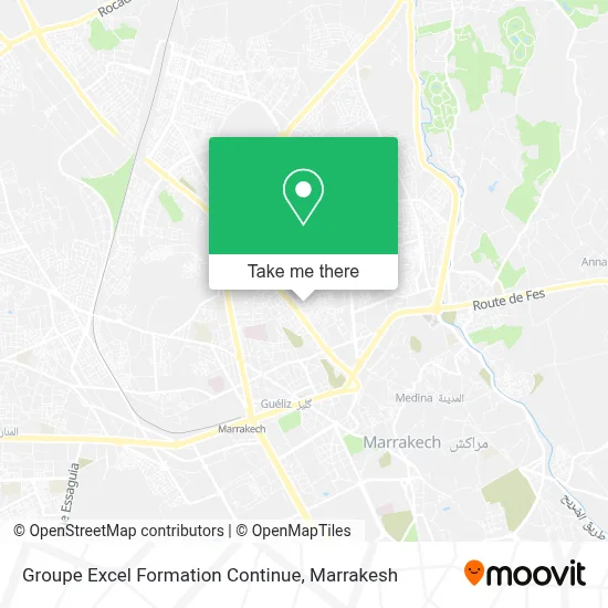 Groupe Excel Formation Continue map