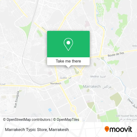 Marrakech Typic Store map
