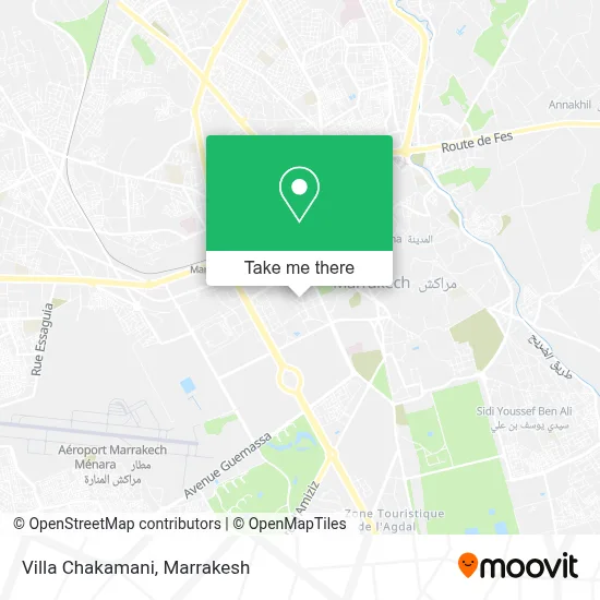 Villa Chakamani map