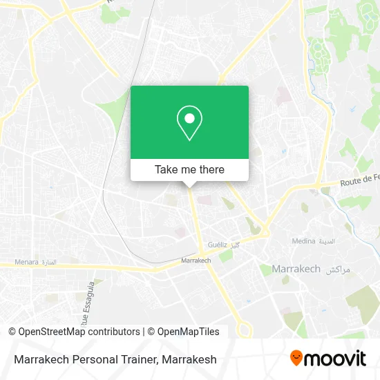 Marrakech Personal Trainer map