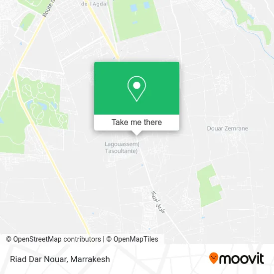 Riad Dar Nouar map