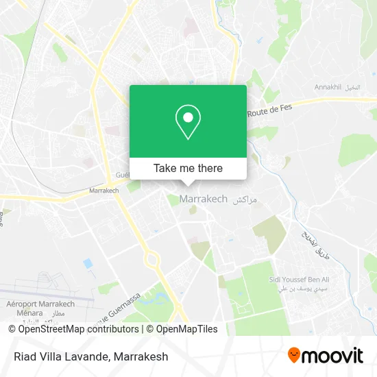 Riad Villa Lavande map