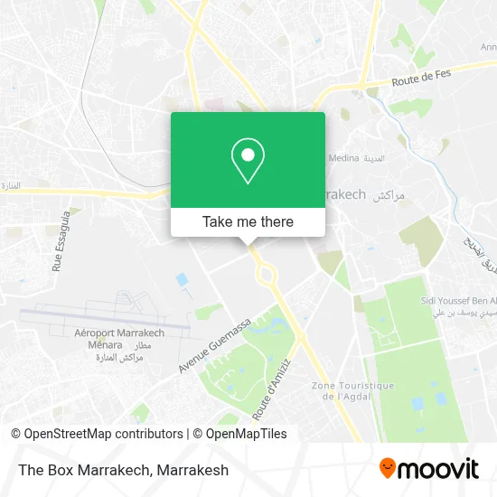 The Box Marrakech map