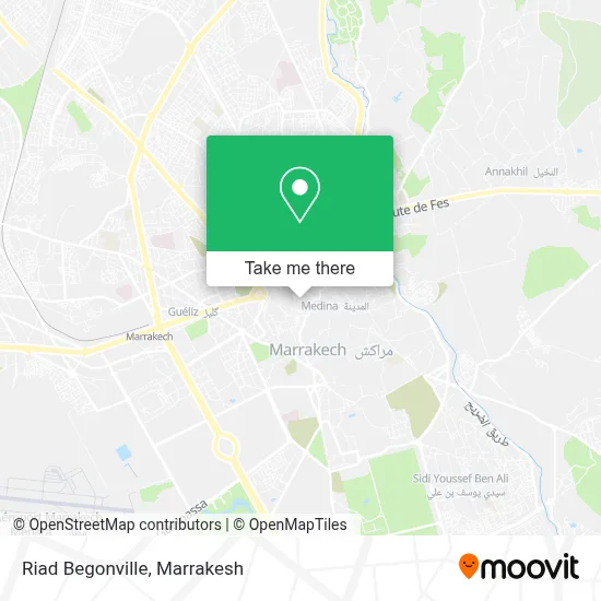 Riad Begonville map