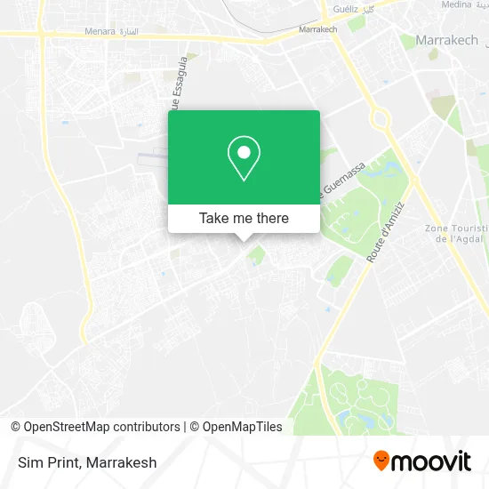 Sim Print map