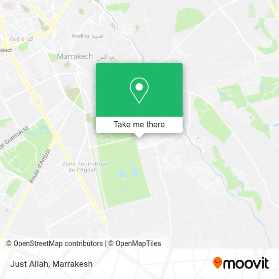Just Allah map