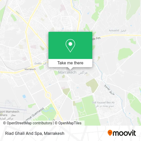 Riad Ghali And Spa map