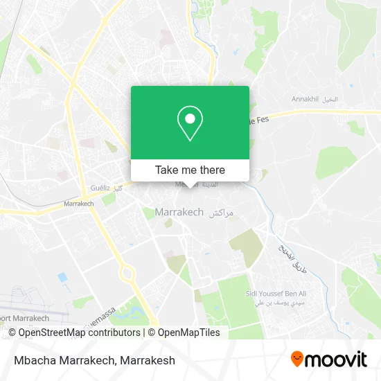Mbacha Marrakech map
