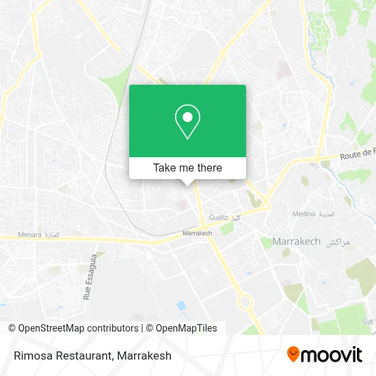 Rimosa Restaurant map
