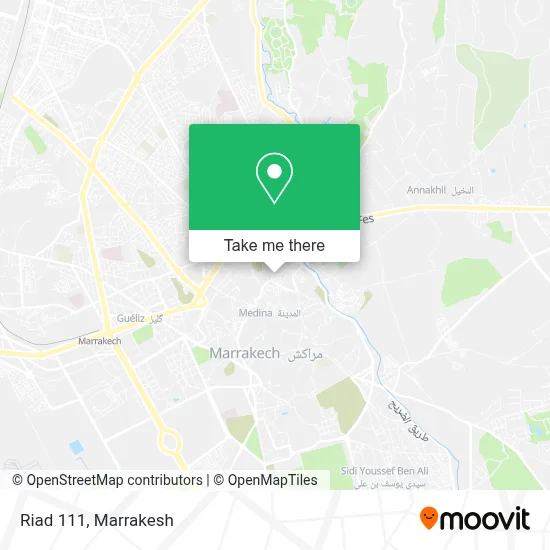 Riad 111 map