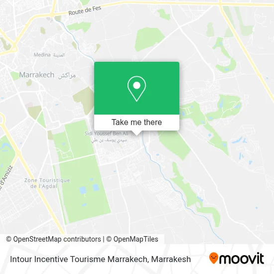 Intour Incentive Tourisme Marrakech map