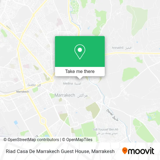 Riad Casa De Marrakech Guest House map