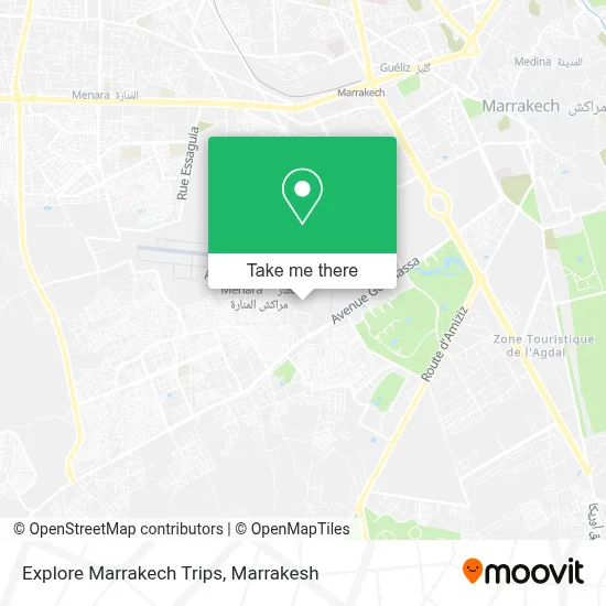 Explore Marrakech Trips map