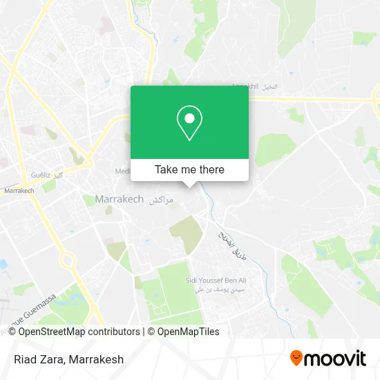 Riad Zara map