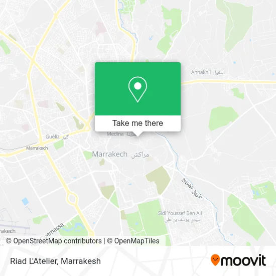 Riad L'Atelier map