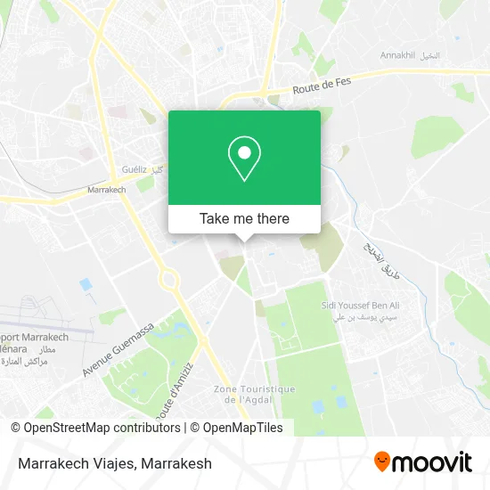 Marrakech Viajes map